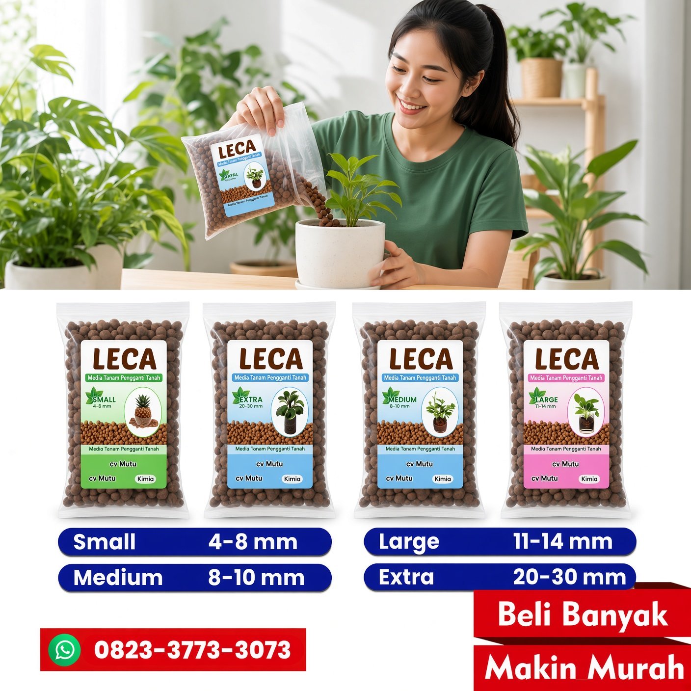 LECA Media Tanam Pengganti Tanah: Solusi Praktis untuk Tanaman Indoor dan Hidroponik LECA Media Tanam Pengganti Tanah: Solusi Praktis untuk Tanaman Indoor dan Hidroponik